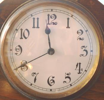 Art Decco clock, dial