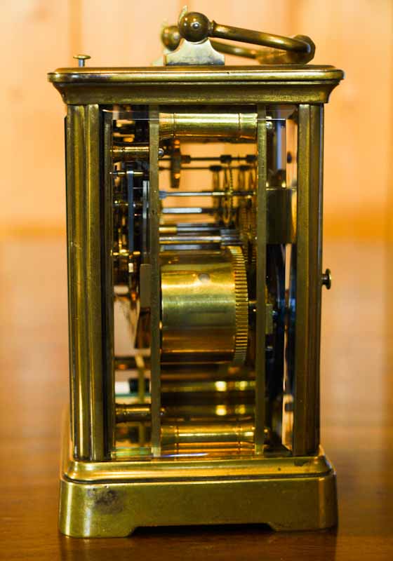 right side of Petite Sonnerie carriage clock