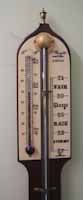 Stick Barometer - scales & thermometer