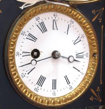 Slate clock with good gold-work, dial